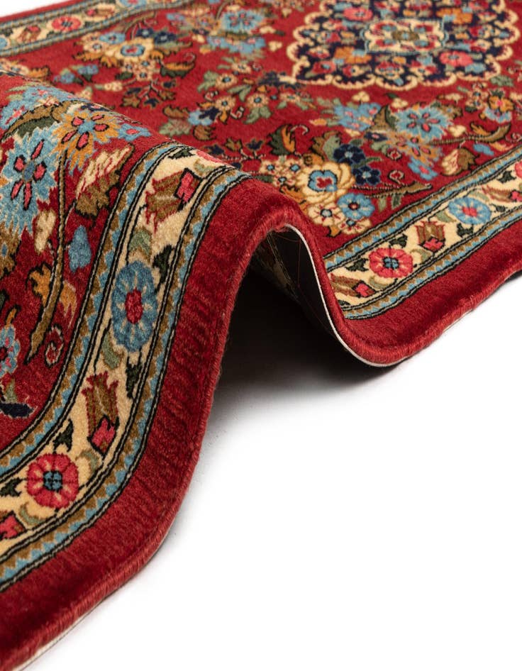 Detail image of  2' 6 x 7' 9  Hand Knotted Qom Persian Runner Rug