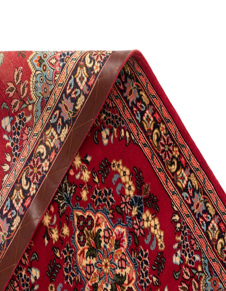 Detail image of  2' 3 x 7' 11  Hand Knotted Qom Persian Runner Rug