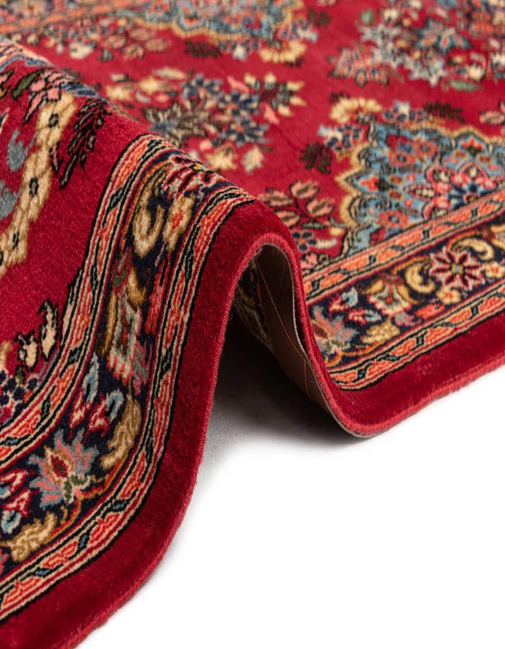 Detail image of  2' 3 x 7' 11  Hand Knotted Qom Persian Runner Rug