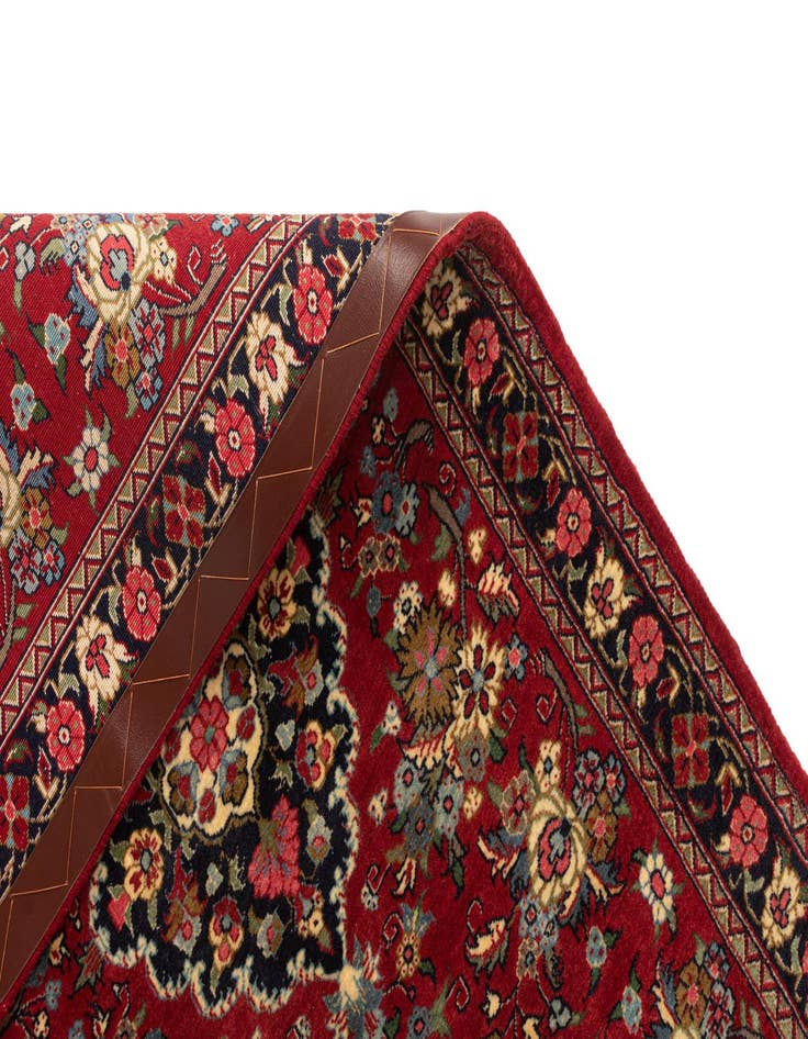 Detail image of  2' 4 x 7' 9  Hand Knotted Qom Persian Runner Rug