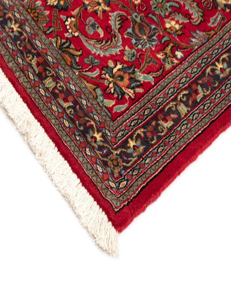 Detail image of  2' 8 x 6' 4  Hand Knotted Qom Persian Runner Rug