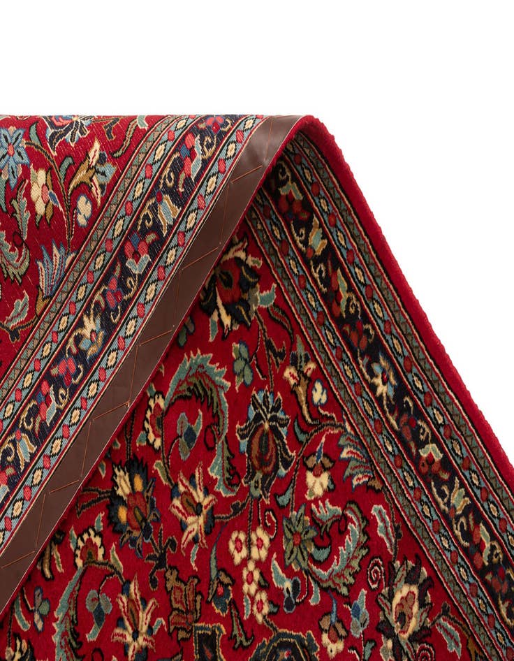 Detail image of  2' 8 x 6' 4  Hand Knotted Qom Persian Runner Rug