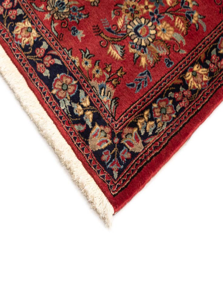 Detail image of  2' 9 x 6' 5  Hand Knotted Qom Persian Runner Rug