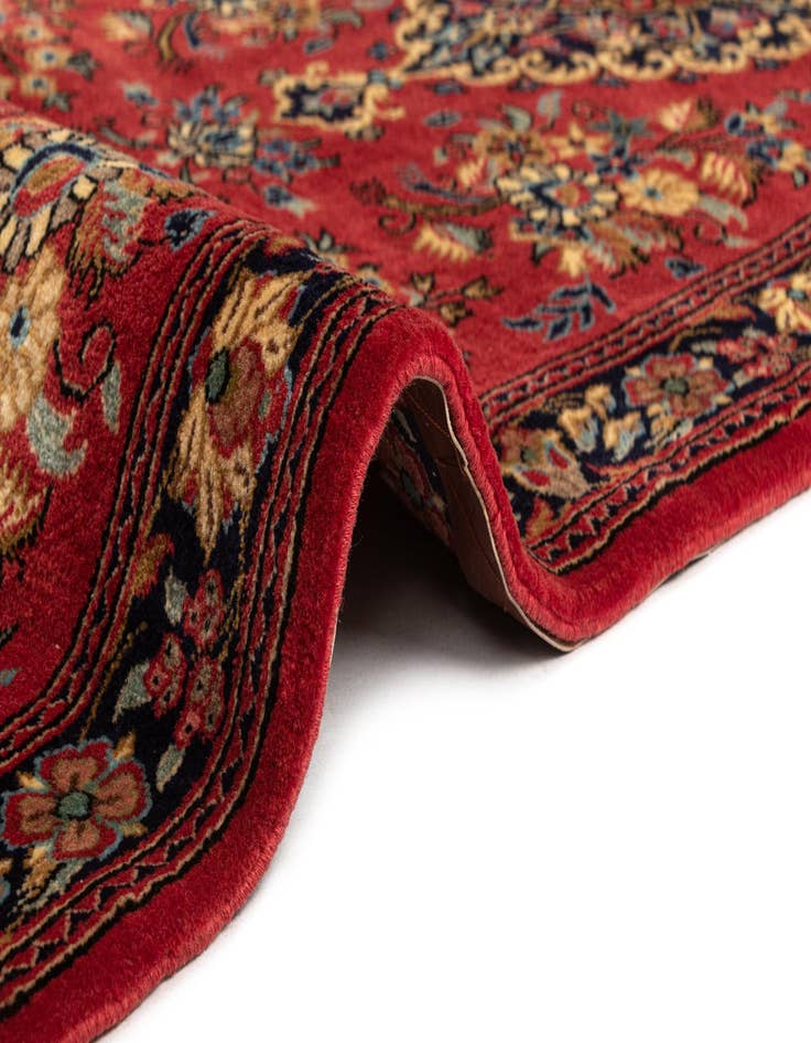 Detail image of  2' 9 x 6' 5  Hand Knotted Qom Persian Runner Rug