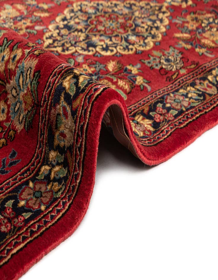 Detail image of  2' 8 x 6' 10  Hand Knotted Qom Persian Runner Rug