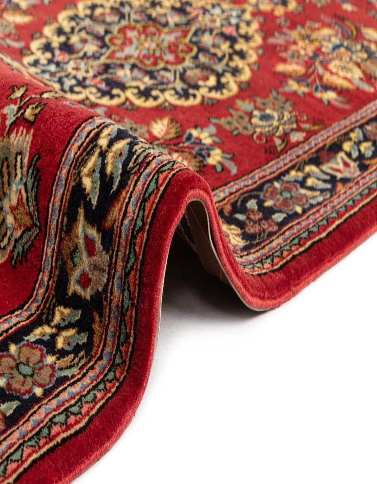 Detail image of  2' 9 x 6' 2  Hand Knotted Qom Persian Runner Rug