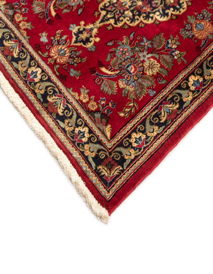 Detail image of  2' 7 x 6' 10  Hand Knotted Qom Persian Runner Rug