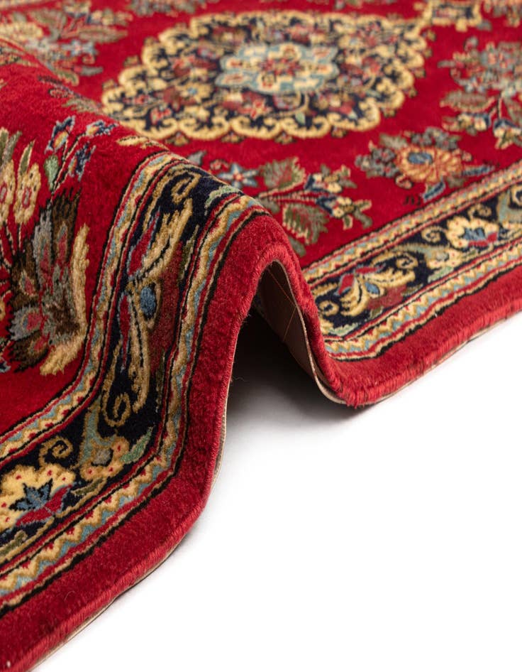 Detail image of  2' 7 x 6' 10  Hand Knotted Qom Persian Runner Rug