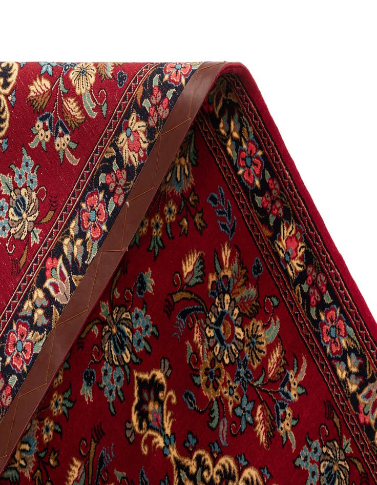 Detail image of  2' 7 x 6' 7  Hand Knotted Qom Persian Runner Rug