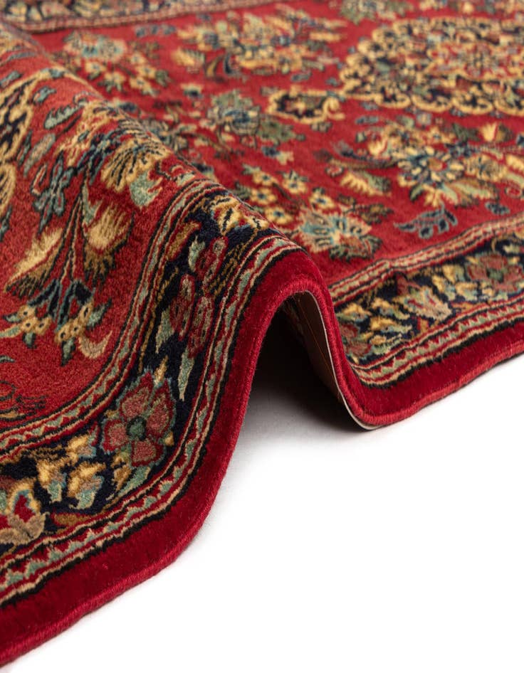 Detail image of  2' 8 x 6' 11  Hand Knotted Qom Persian Runner Rug