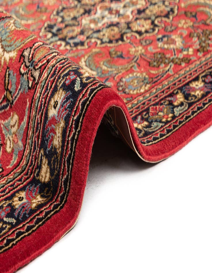 Detail image of  2' 8 x 13' 1  Hand Knotted Qom Persian Runner Rug