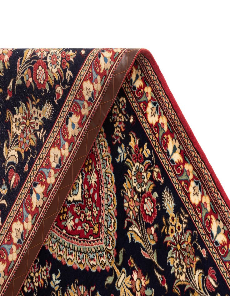 Detail image of  2' 11 x 13' 6  Hand Knotted Qom Persian Runner Rug