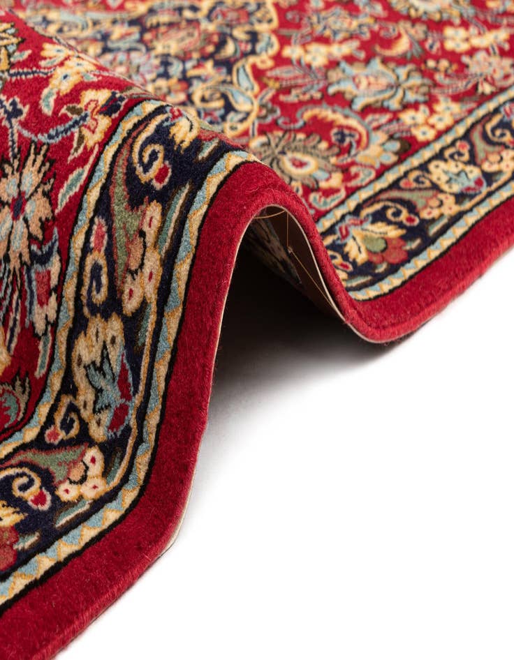 Detail image of  3' x 12' 10  Hand Knotted Qom Persian Runner Rug