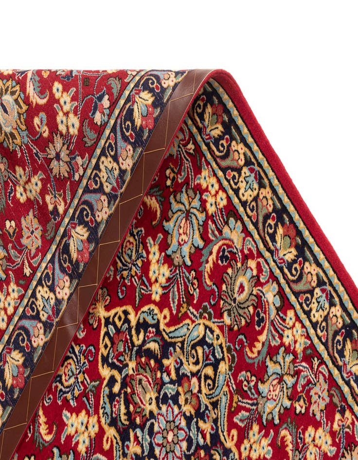 Detail image of  3' x 12' 10  Hand Knotted Qom Persian Runner Rug