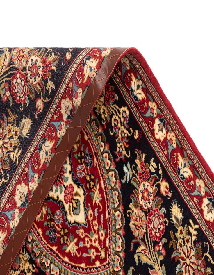 Detail image of  2' 9 x 14' 1  Hand Knotted Qom Persian Runner Rug