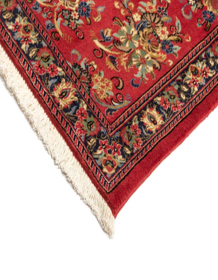 Detail image of  2' 8 x 13' 1  Hand Knotted Qom Persian Runner Rug