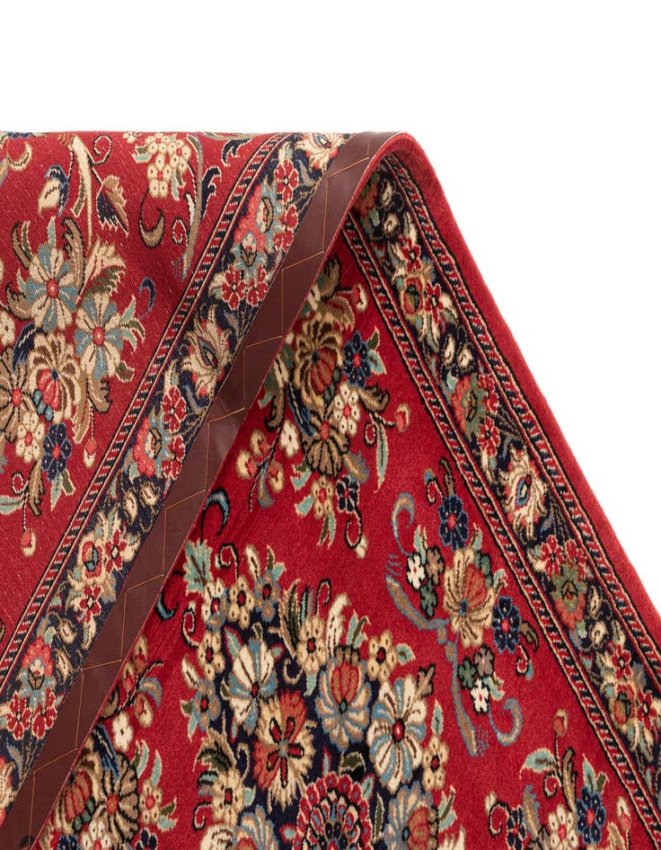 Detail image of  2' 8 x 13' 1  Hand Knotted Qom Persian Runner Rug