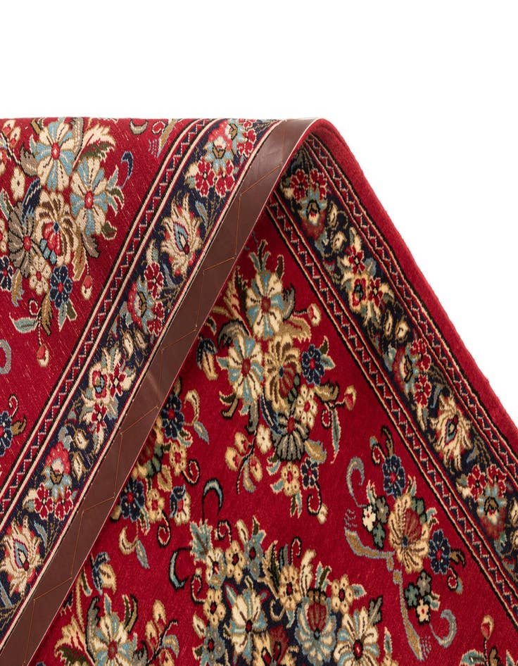 Detail image of  2' 8 x 12' 10  Hand Knotted Qom Persian Runner Rug