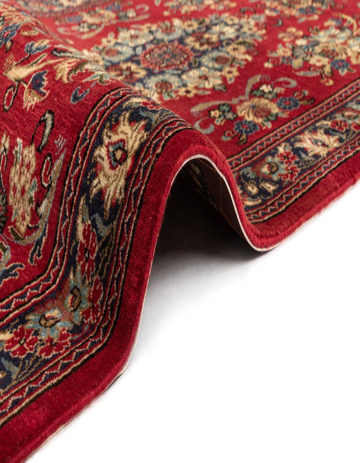 Detail image of  2' 8 x 12' 10  Hand Knotted Qom Persian Runner Rug