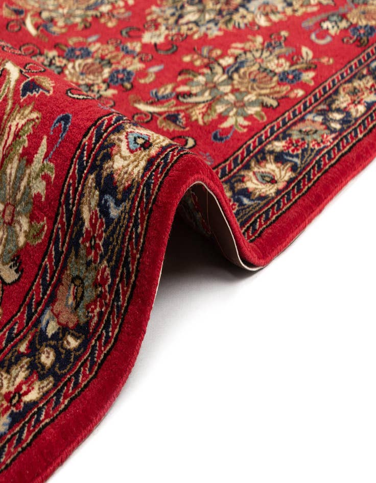 Detail image of  2' 7 x 13' 7  Hand Knotted Qom Persian Runner Rug