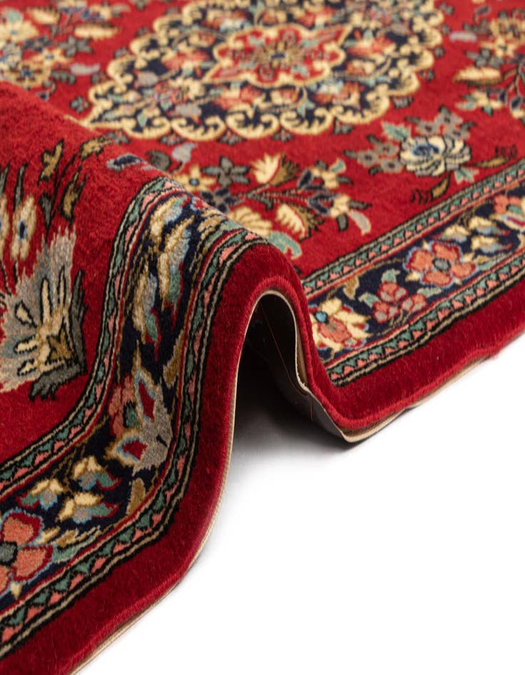 Detail image of  2' 8 x 6' 8  Hand Knotted Qom Persian Runner Rug