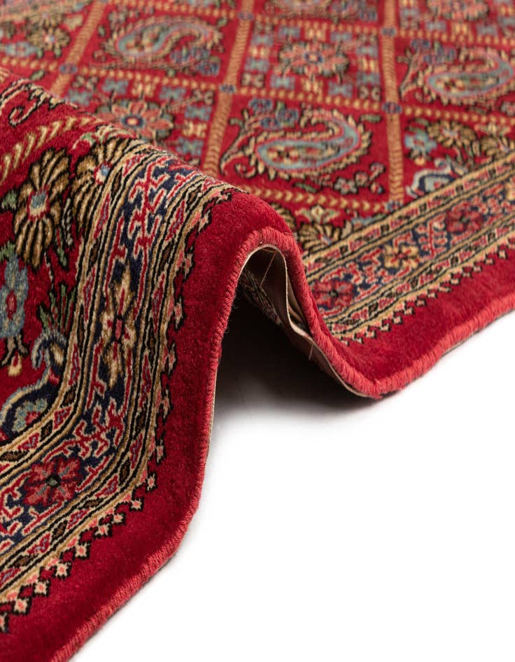 Detail image of  2' 4 x 6' 5  Hand Knotted Qom Persian Runner Rug