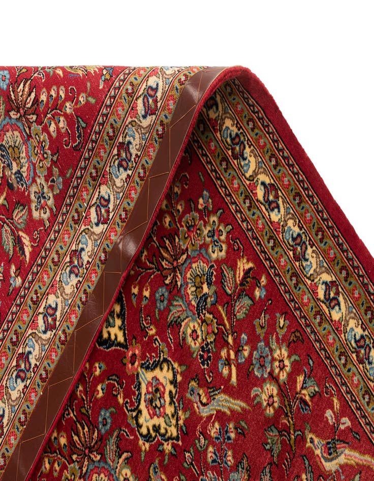 Detail image of  2' 8 x 6' 2  Hand Knotted Qom Persian Runner Rug