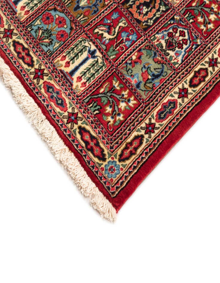 Detail image of  2' 7 x 6' 7  Hand Knotted Qom Persian Runner Rug