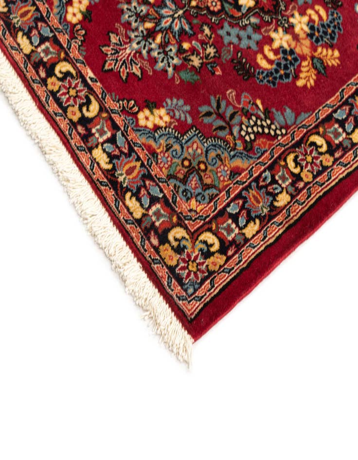 Detail image of  2' 2 x 6' 11  Hand Knotted Qom Persian Runner Rug