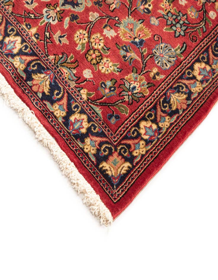 Detail image of  2' 8 x 6' 6  Hand Knotted Qom Persian Runner Rug