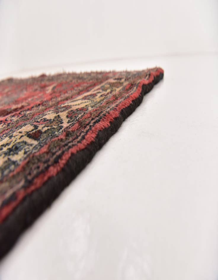 Detail image of  4' 8 x 13'  Hand Knotted Roodbar Persian Wool Runner Rug