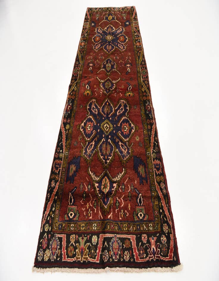 Detail image of  3' 10 x 10' 3  Hand Knotted Sarab Persian Wool Runner Rug