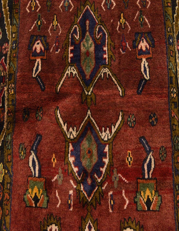 Detail image of  3' 10 x 10' 3  Hand Knotted Sarab Persian Wool Runner Rug