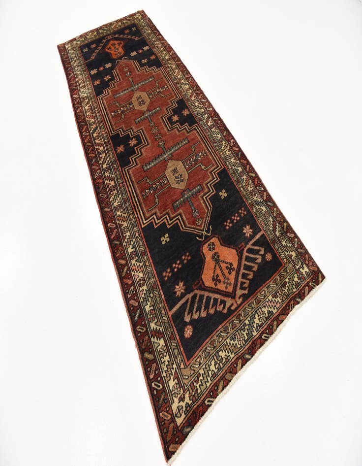 Detail image of  3' 7 x 8' 9  Hand Knotted Sarab Persian Wool Runner Rug