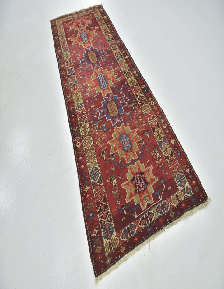 Detail image of  3' 10 x 9' 7  Hand Knotted Sarab Persian Wool Runner Rug