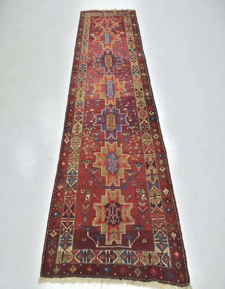 Detail image of  3' 10 x 9' 7  Hand Knotted Sarab Persian Wool Runner Rug