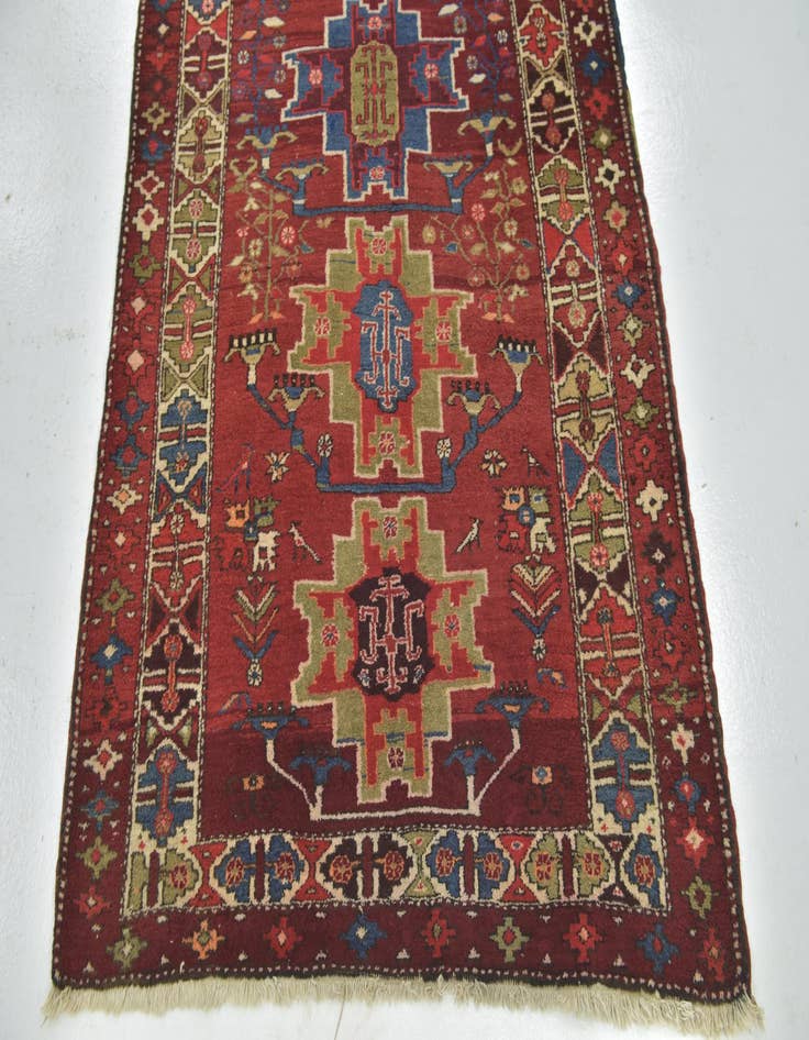 Detail image of  3' 10 x 9' 7  Hand Knotted Sarab Persian Wool Runner Rug