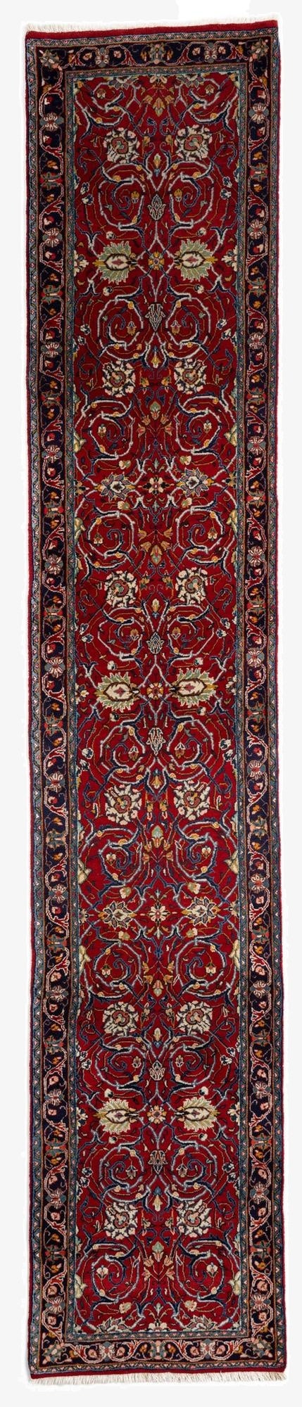  2' 7 x 13' 11 Sarouk Wool Runner Rug