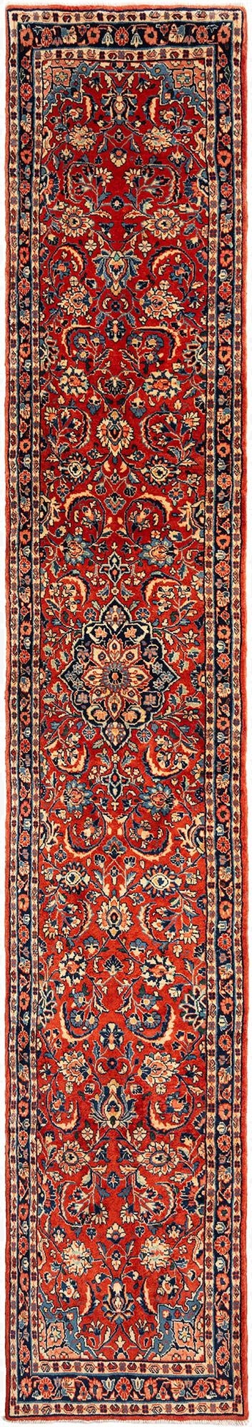  2' 7 x 14' 10 Sarouk Wool Runner Rug