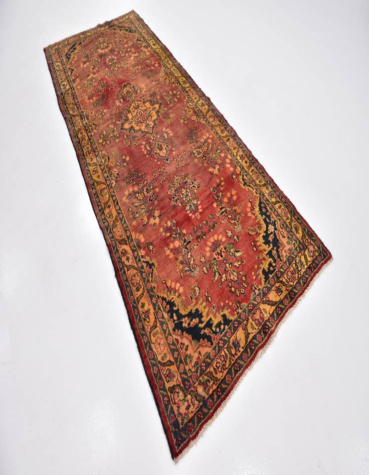 Detail image of  4' 4 x 10' 6  Hand Knotted Shahrbaft Persian Wool Runner Rug