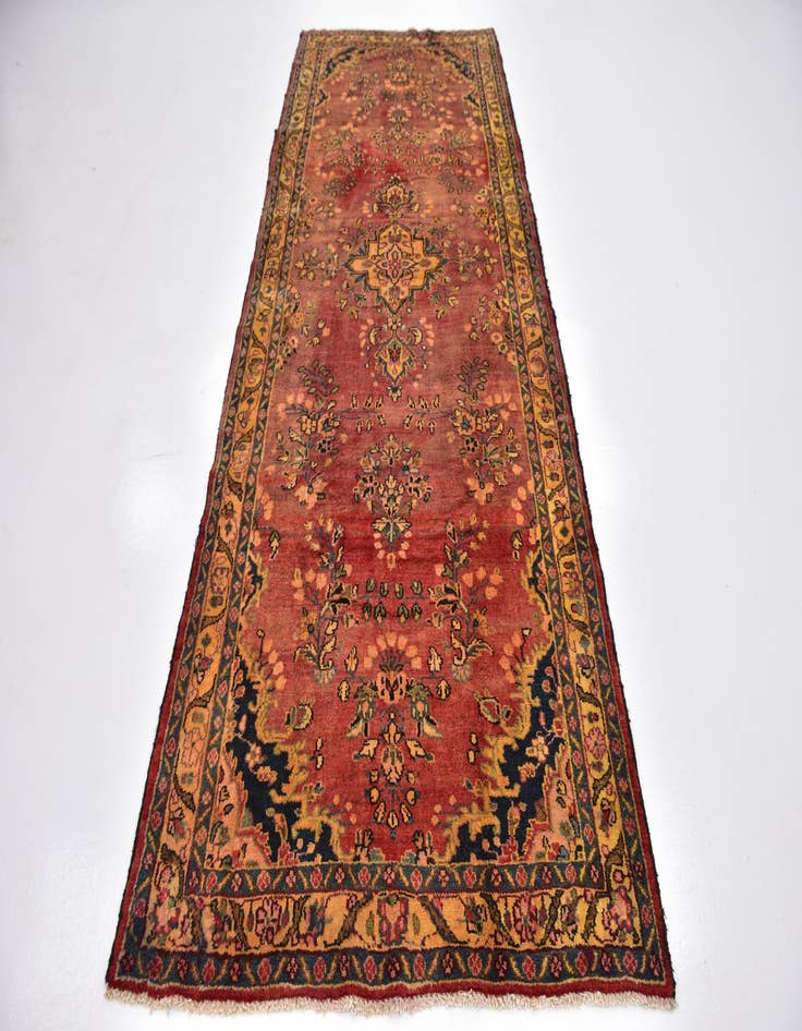 Detail image of  4' 4 x 10' 6  Hand Knotted Shahrbaft Persian Wool Runner Rug