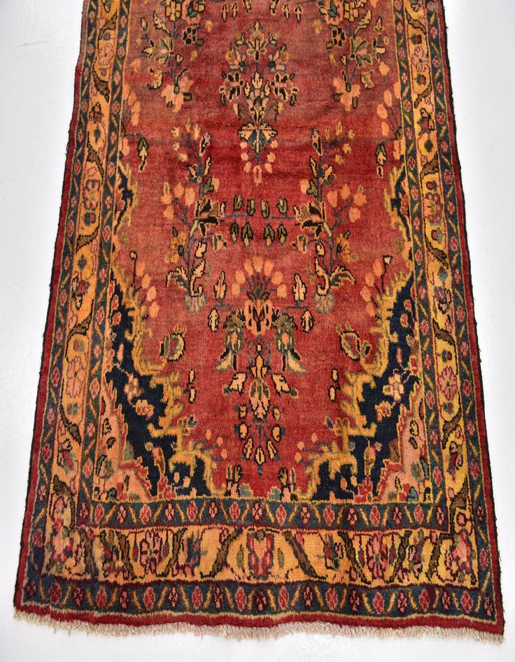 Detail image of  4' 4 x 10' 6  Hand Knotted Shahrbaft Persian Wool Runner Rug