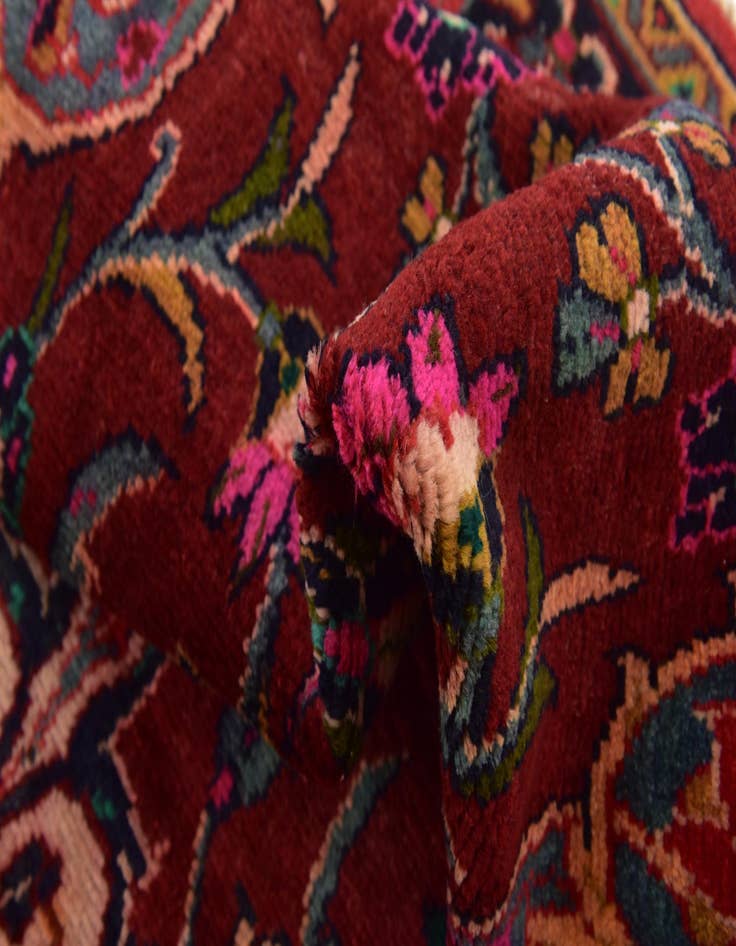 Detail image of  4' 8 x 10' 8  Hand Knotted Shahrbaft Persian Wool Runner Rug