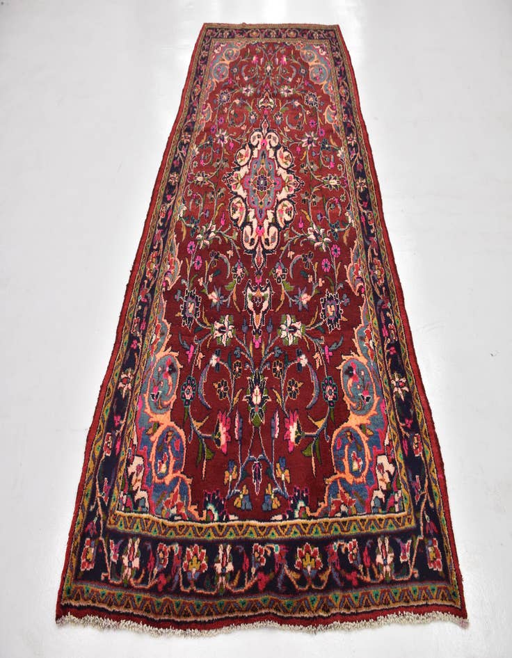 Detail image of  4' 8 x 10' 8  Hand Knotted Shahrbaft Persian Wool Runner Rug