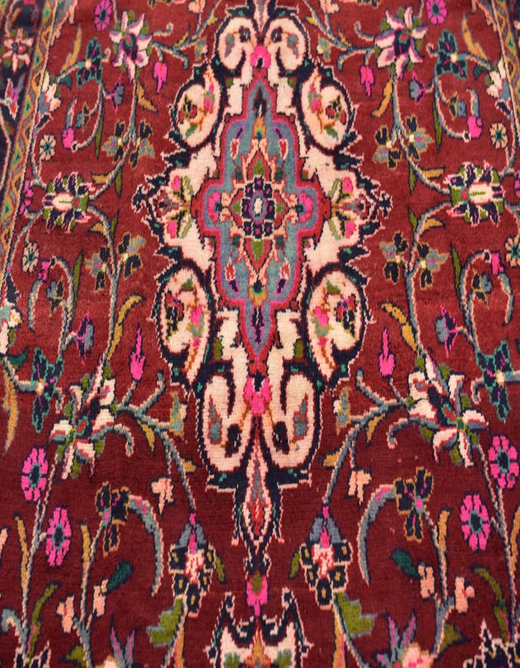 Detail image of  4' 8 x 10' 8  Hand Knotted Shahrbaft Persian Wool Runner Rug
