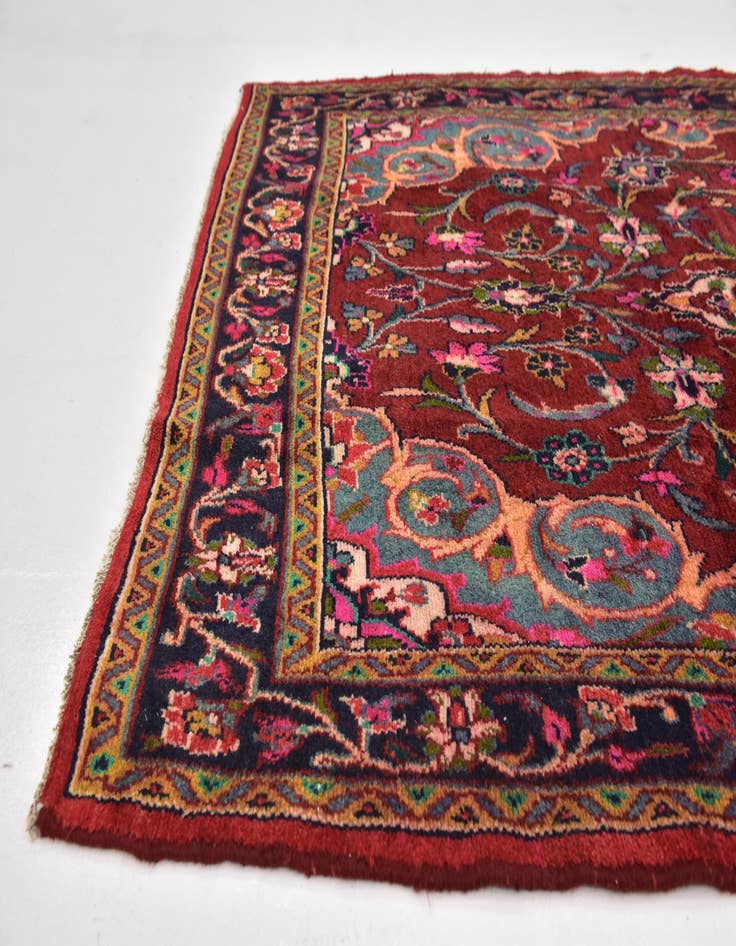 Detail image of  4' 8 x 10' 8  Hand Knotted Shahrbaft Persian Wool Runner Rug