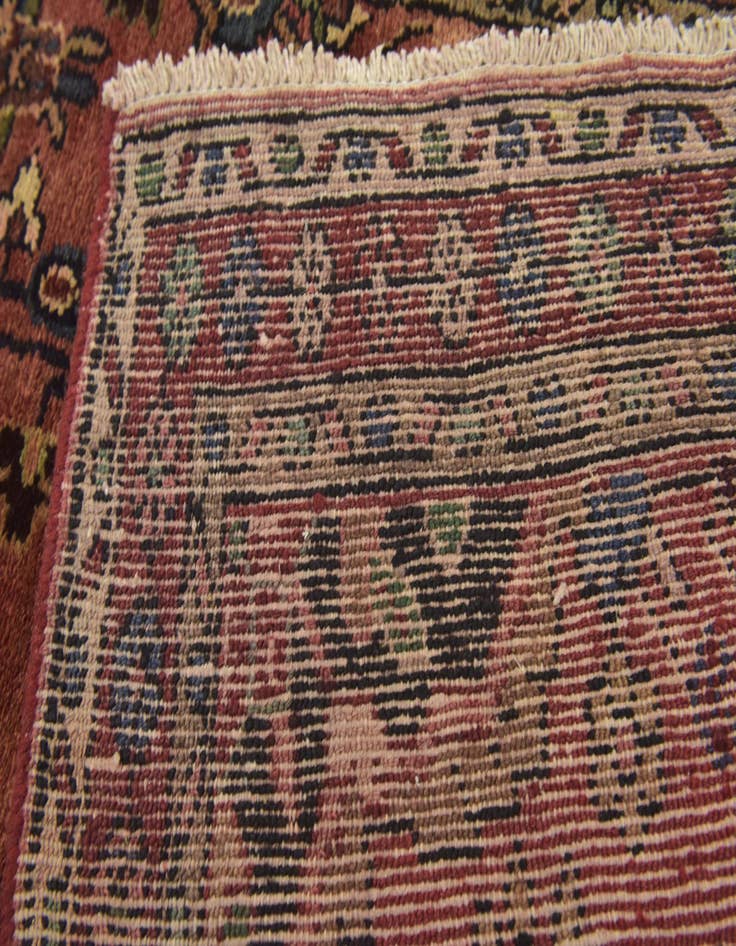 Detail image of  3' 9 x 9' 10  Hand Knotted Shahrbaft Persian Wool Runner Rug