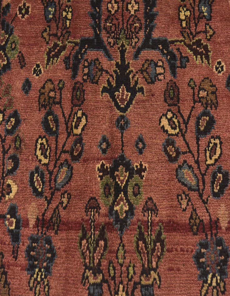 Detail image of  3' 9 x 9' 10  Hand Knotted Shahrbaft Persian Wool Runner Rug