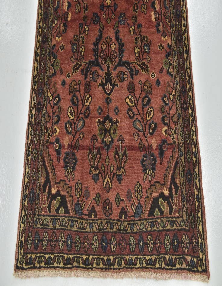 Detail image of  3' 9 x 9' 10  Hand Knotted Shahrbaft Persian Wool Runner Rug