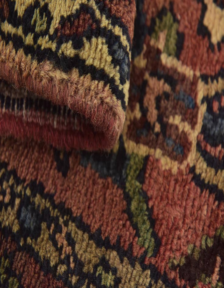 Detail image of  3' 9 x 9' 10  Hand Knotted Shahrbaft Persian Wool Runner Rug